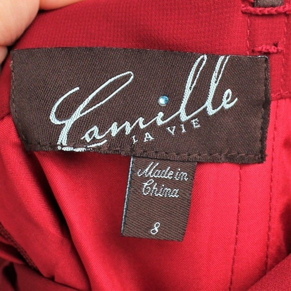 NWT Red Woman Maxi Dress Size 8 ! - Picture 3 of 4